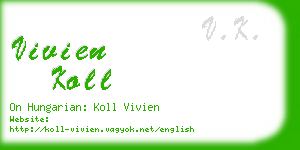 vivien koll business card